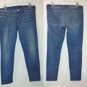 Mother The Looker Crop Peppermint Kisses Skinny 32